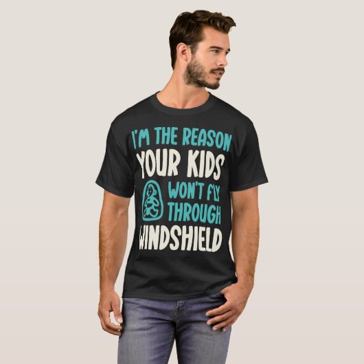 Funny С hild Passenger Safety Technicus T-shirt (Voorkant volledig)