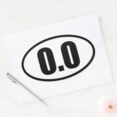 Funny 0.0 Marathon runner sticker (Envelop)