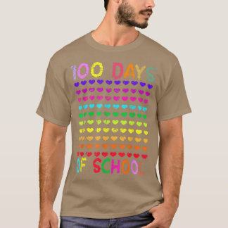 Funny 100 Dagen schoolleraren Kind Prek Kind Ki T-shirt