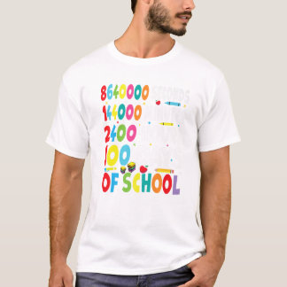 Funny 100 dagen schooluitval voor Wiskunde leraren T-shirt