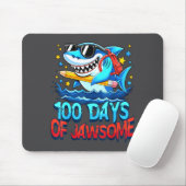 Funny 100 Days Of Jawsome Shark Kids Boy 100th Day Muismat (Met muis)