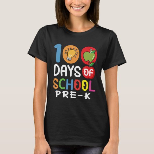 Funny 100 Days Of School And Still Poppin 100th Pr T-shirt (Voorkant)