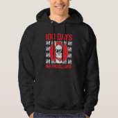 Funny 100 Days Of School No Prob-llama Llama Teach Hoodie (Voorkant)