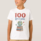 Funny 100 days of school t-shirt (Voorkant)