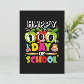 Funny 100 Days School Gift Happy 100Th Day Of Scho Save The Date (Staand voorkant)
