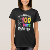 Funny 100 Days Smarter Happy 100th Day Of School S T-shirt (Voorkant)