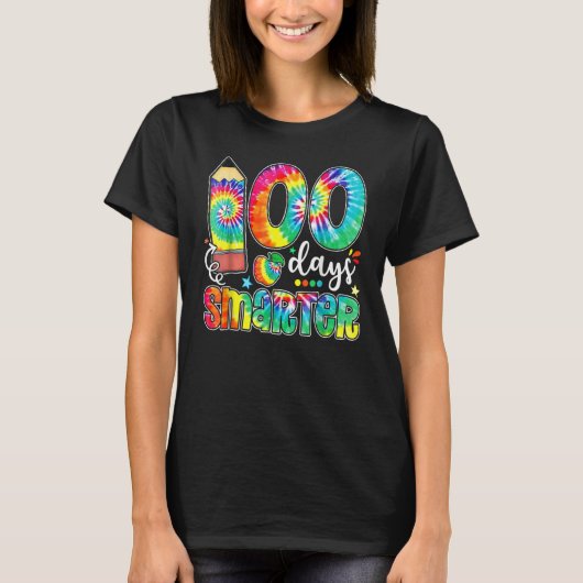 Funny 100 Days Smarter Happy 100th Day Of School T T-shirt (Voorkant)