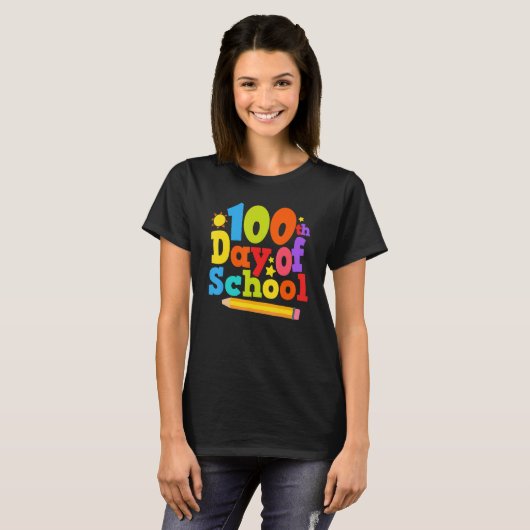 Funny 100 Days Smarter Shirt Happy 100th Day Of Sc (Voorkant volledig)