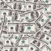 Funny 100 Dollar Pattern Custom Name Blanket Fleece Deken