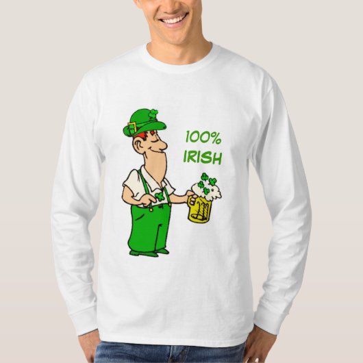 Funny 100% Irish T-Shirt (Voorkant)