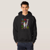 Funny 100 Llamazing Days Of School Llama Gift Teac Hoodie (Voorkant volledig)