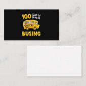 Funny 100e dag Shirt 100 dagen busrit Visitekaartje (Voorkant / Achterkant)