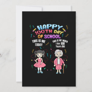 Funny 100e dag van de school als ik 100 jaar oud b save the date