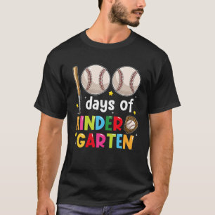 Funny 100e dagen van de school Kindergarten Baseba T-shirt