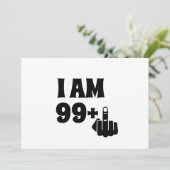 Funny 100th Birthday Gift, 99 plus één Mok Kaart (Staand voorkant)