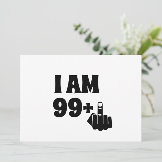 Funny 100th Birthday Gift, 99 plus één Mok Kaart (Staand voorkant)