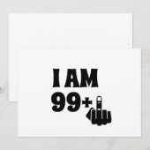 Funny 100th Birthday Gift, 99 plus één Mok Kaart (Voorkant / Achterkant)