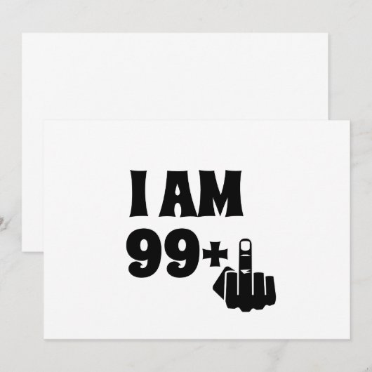 Funny 100th Birthday Gift, 99 plus één Mok Kaart (Voorkant / Achterkant)