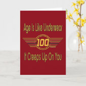 Funny 100th Birthday Gifts - Leeftijd is als onder Kaart (Gele Bloem)