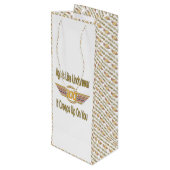 Funny 100th Birthday Gifts - Leeftijd is als onder Wijn Cadeautas (Achterkant Gekanteld)