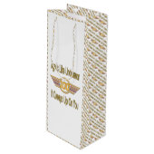 Funny 100th Birthday Gifts - Leeftijd is als onder Wijn Cadeautas (Voorkant Gekanteld)