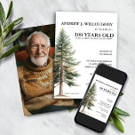 Funny 100th Birthday Kaart<br><div class="desc">Vier hun 100ste Verjaardag met humor en hart! Onze Funny 100th Birthday Invitation beschikt over een statige, levendige, groenblijvende boom en veel ruimte voor feestdetails, samen met een geestige boodschap die een grinnik zal brengen. Voeg een foto toe van uw geliefde op de achterkant. Perfect voor het maken van hun...</div>
