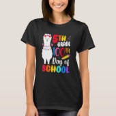 Funny 100th Day Of School No Prob Llama Happy 100t T-shirt (Voorkant)