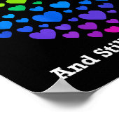 Funny 100th Day Of School Shirt Teacher Heart Vale Poster (Hoek)