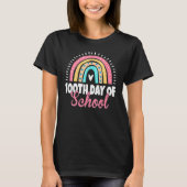 Funny 100th Day Of School Teacher Rainbow 100 Days T-shirt (Voorkant)