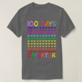 Funny 100th Days Smarter Teachers Pre-k Kinder Kin T-shirt (Design voorkant)