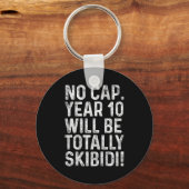 Funny 10 Year Old Bday Boy 10th Birthday Born In 2 Sleutelhanger (Voorkant)