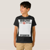 Funny 10th Birthday Sign My Shirt Design T-Shirt (Voorkant volledig)