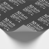 Funny 10th Wedding Jubileum 10 jaar huwelijk Cadeaupapier (Hoek)