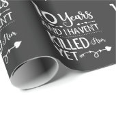 Funny 10th Wedding Jubileum 10 jaar huwelijk Cadeaupapier (Rol Hoek)