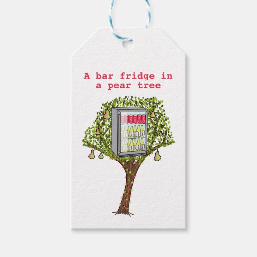 Funny 12 dagen kerstfeestdag cadeau-Label Cadeaulabel (Voorkant)