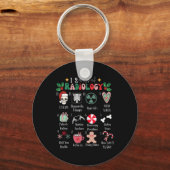 Funny 12 Days Of Radiology Christmas Radiate Xray Sleutelhanger (Voorkant)