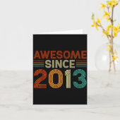 Funny 12 Year Old Awesome Since 2013 Birthday Son  Kaart (Gele Bloem)