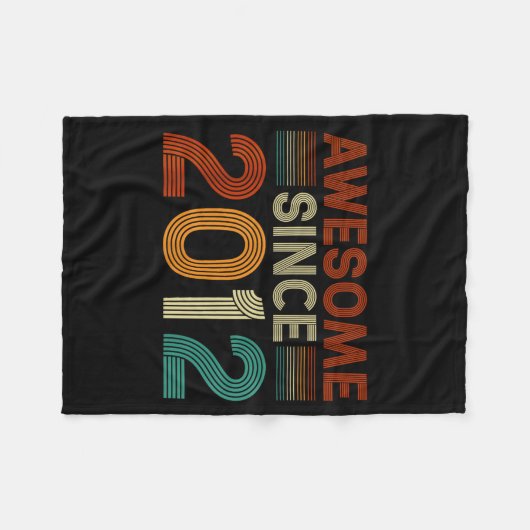 Funny 13 Year Old Awesome Since 2012 Birthday Son  Fleece Deken (Voorkant (Horizontaal))