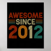 Funny 13 Year Old Awesome Since 2012 Birthday Son  Poster (Voorkant)