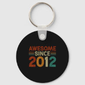 Funny 13 Year Old Awesome Since 2012 Birthday Son Sleutelhanger (Voorkant)