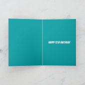 Funny 13th Birthday | Dertiende tienjarige tiener Kaart (Binnen)