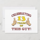 Funny 13th Birthday for Boys Kaart (Voorkant)