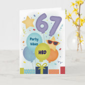 Funny 13th Birthday Teen 6 7 Meme  Kaart (Gele Bloem)