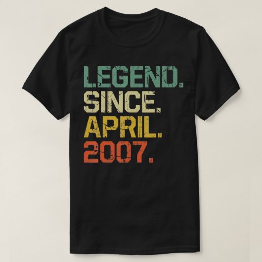 Funny 15 jaar oude  legering sinds april 2009 t-shirt (Design voorkant)