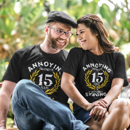 Funny 15th Anniversary for couples T-shirt