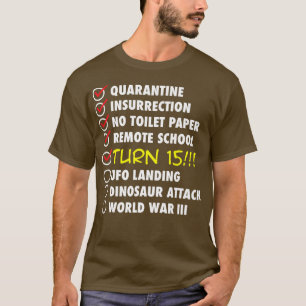 Funny 15th Birthday in 2022, geboren in 2007 Premi T-shirt