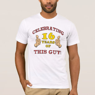Funny 16th Birthday for Boys T-shirt