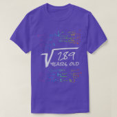 Funny 17th Birthday Wiskunde Design Square Root va T-shirt (Design voorkant)