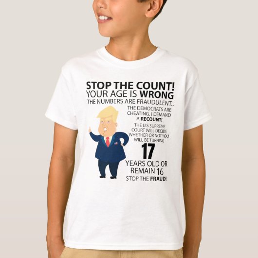 Funny 17th Year Birthday Cadeau Happy Birth year T-shirt (Voorkant)