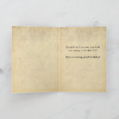 Funny 1880s Lion Safari Birthday Kaart (Binnen)